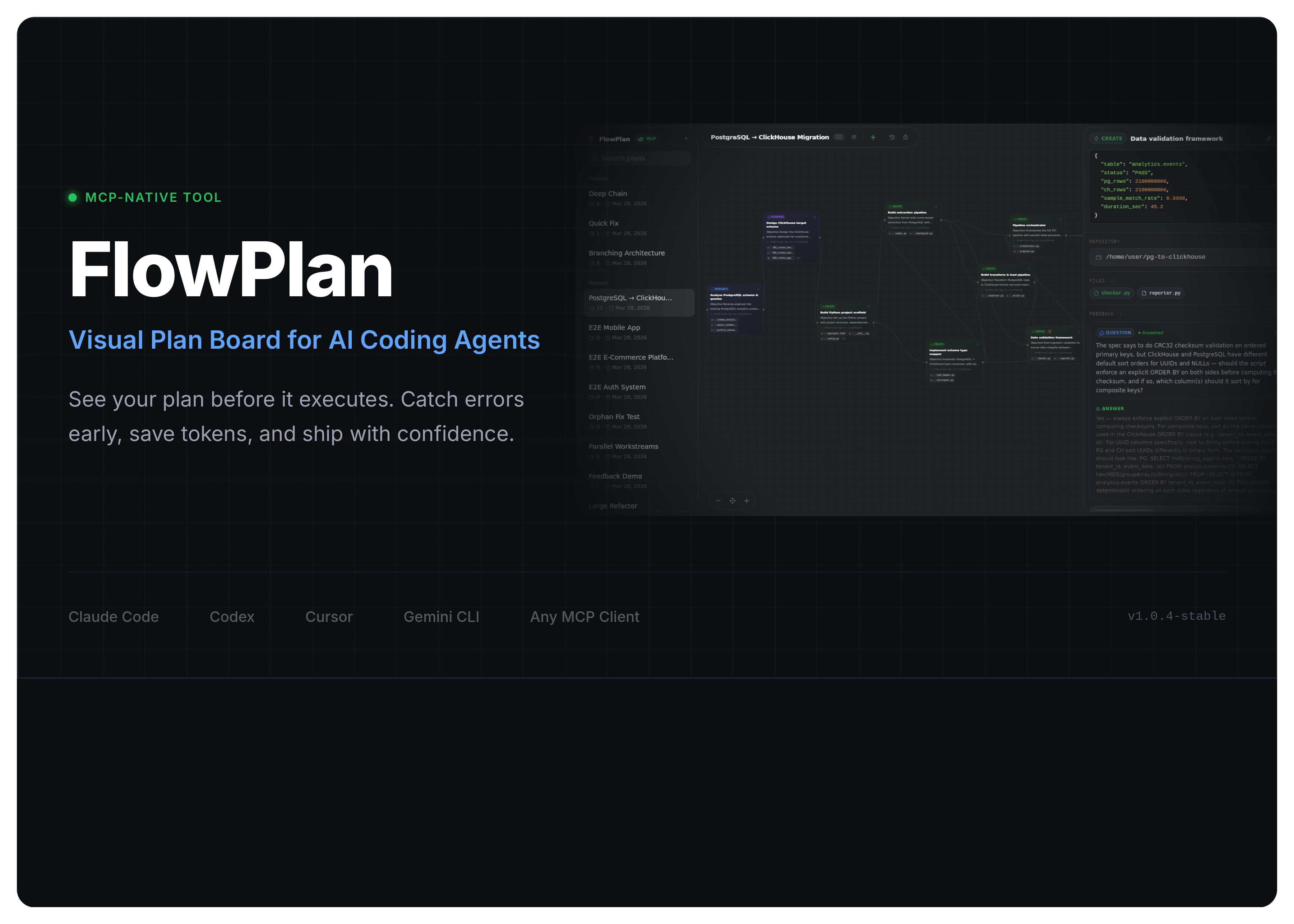 FlowPlan — Visual Plan Board for AI Coding Agents